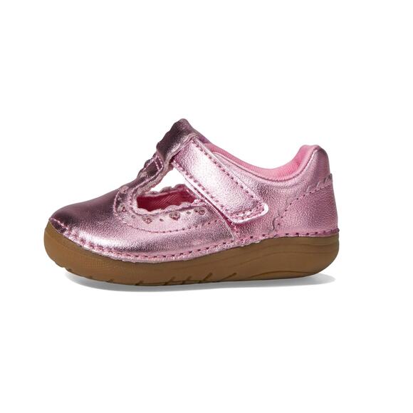 Stride Rite Girls Adira Flat Size 4 Pink Fuchsia Toddler Shoe Mary Jane NIB - Picture 2 of 11